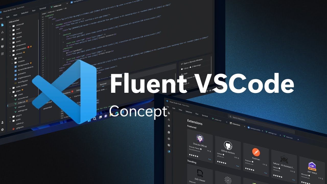 The New Visual Studio Code Design Youtube