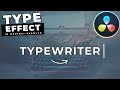How To Make A TYPEWRITER EFFECT In Davinci Resolve
