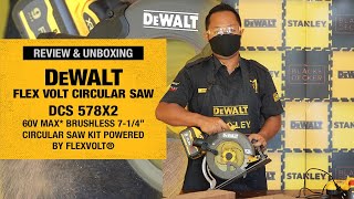 Review & Unboxing Dewalt Circular Saw Flexvolt - DCS578X2-KR