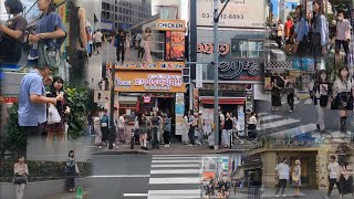 8月下旬月曜日の大久保から歌舞伎町経由西新宿方面