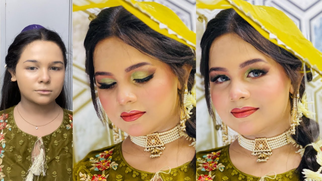 Mehndi Bridal Makeup Tutorial Mehndimakeuplook Mayonmakeup