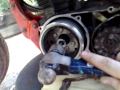 Remove flywheel/stator without special tools.