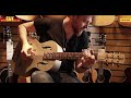 gretsch g9201 honey dipper round neck resonator guitar demo at gak