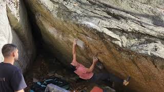 Resurrection (V6) - Gunks Bouldering - Lost City