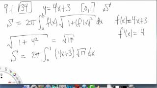 Arc Length and Surface Area | Example 2 | Single Variable Calculus for Sci & Eng | Griti
