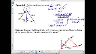 MAP4C S4L2 The Cosine Law