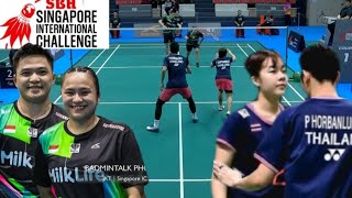 Setiabudi/Oktavianti (INA) VS Horbanluekit/Korpthammakit ( THA) Finals Singapore International 2025