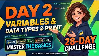 Python Variables, Data Types & The Print() Function (Day 2)