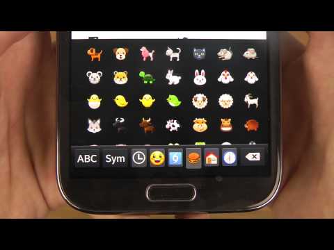 Samsung Galaxy Note 2 Android 4.4.2 KitKat - Emoji Keyboard Review Samsung Galaxy Note 2 Android 4.4.2 KitKat - Emoji Keyboard Review