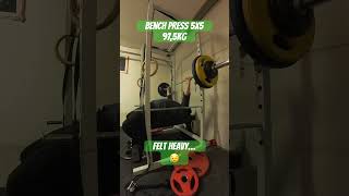 Bench press 5x5 97,5KG Week 5 day 1