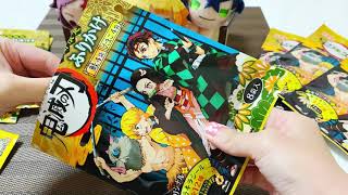 テンション高い「鬼滅の刃」期間限定丸美屋ふりかけ開封、好きなキャラのキラキラシール集めよう😊