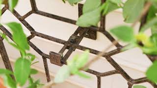 H Potter Diamond Trellis Wrought Iron Indoor Outdoor Wall Art