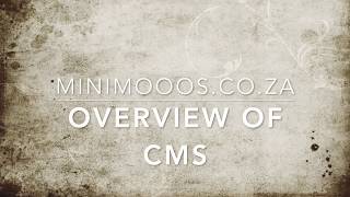 Mini Mooos   Overview of CMS