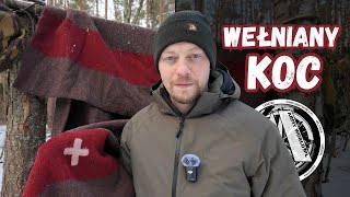 WEŁNIANY KOC SZWAJCARSKI do bushcraftu i nie tylko