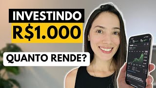 FUNDOS IMOBILIÁRIOS: INVESTI R$1.000 QUANTO RENDE?