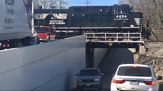 Unusual Railroad Crossing Bypass Revisit!  Emergency Response Tunnel Under 2 Track Main Line, NS,CSX