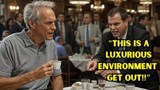 Arrogant Waiter Insults Clint Eastwood at a High-End Restaurant, Not Knowing He's the Owner!