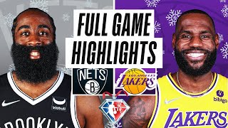 LAKERS at NETS | FULL GAME HIGHLIGHTS | December 25, 2021