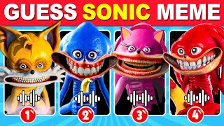 Guess Sonic Meme & Dance Challenge 7 ~ Sonic The Hedgehog 3 Movie Quiz|Shadow,Shin Sonic & Sonic.Exe