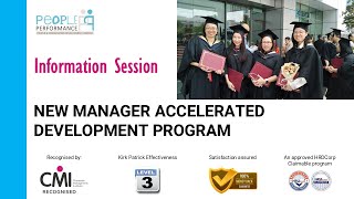 Information Session for The New Manager Accelerated Development Program (A CMI Recognised Program)
