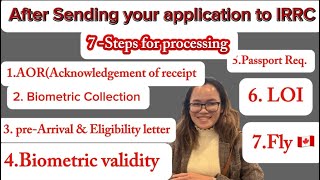 When IRRC Received your Application//Following these steps to Final Stage of Approval🇨🇦