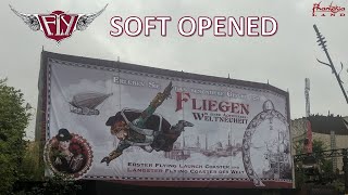 FLY Soft Opened | Prototype Vekoma Flying Coaster at Phantasialand!