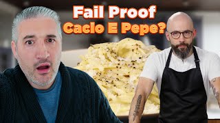 Italian Chef React to Binging with Babish Cacio e Pepe No Fail Recipe