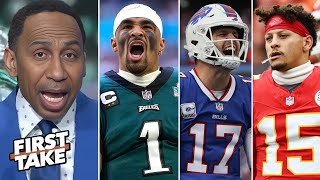 FIRST TAKE   Jalen Hurts vs Lamar Jackson  Stephen A  REVEALS Who’s REALLY the TOP QB After SB Win!