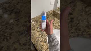 Changing the BRAUN ear thermometer￼￼ temperature to Fahrenheit or Celsius (how to in less than 30s)