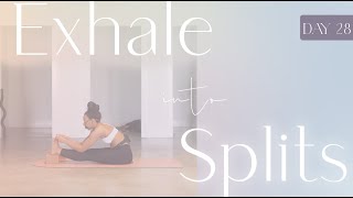 🌬️ Exhale to Splits | A 30 Day Journey to Get Your Splits! | Bright & Salted Yoga (Day 28)