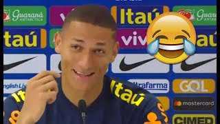 RICHARLISON faz jornalistas CAIREM NA RISADA durante Coletiva da Seleção Brasileira 14/11/208