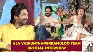 Ala Vaikunthapurramuloo Team Hilarious Interview | Allu Arjun, Pooja Hegde, Sushanth