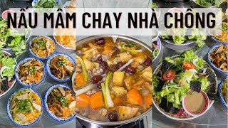 Về nhà chồng cùng MẸ CHỒNG nấu mâm cúng chay Tết