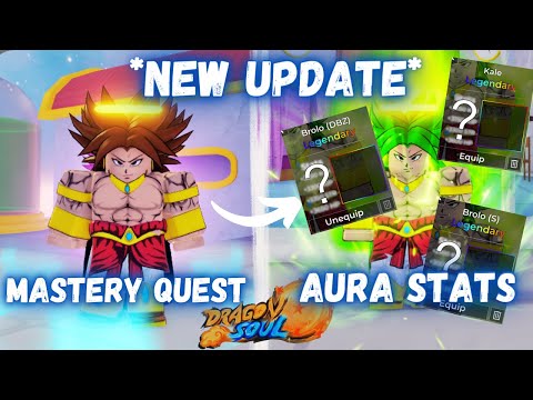 (MAX TIER) LSSJ Aura Variants Stats Showcase and New Mastery Quest Roblox Dragon Soul