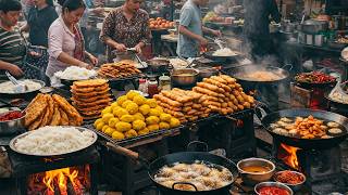 Crispy Pork Chicken With Superior Frying Skills In Southeast Asia Street Foods Collection 2025