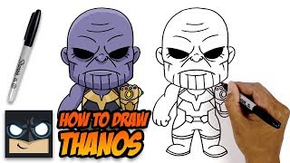 How to Draw Thanos | The Avengers | Step-by-Step Tutorial