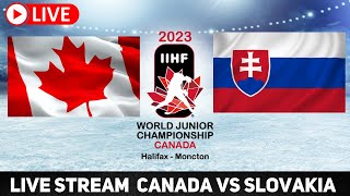 Canada vs Slovakia 2023 World Juniors LIVE STREAM | IIHF WJC Live Game Reaction Watch Party