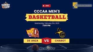 De Anza College vs Chabot College Men's Basketball LIVE 2/5/25