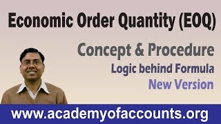 Economic Order Quantity (EOQ) ~ Introduction (Material Costing)