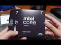 intel core ultra 7 265k unboxing and overview