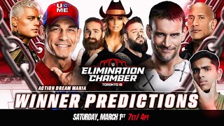 WWE Elimination Chamber 2025 Winner Predictions | Results Prediction | Action Dream Mania