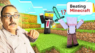 Beating Minecraft for the First Time Ft.  @SenpaiSpider