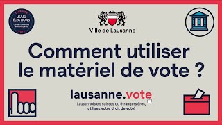 Comment utiliser le matériel de vote?