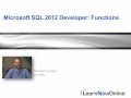 SQL 2012 Developer: Functions -- Trailer