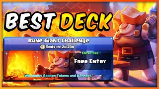 RUNE GIANT CHALLENGE in CLASH ROYALE!