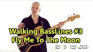 Walking Basslines #3 - Using Chord Tones: Fly Me To The Moon