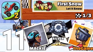 Hill Climb Racing 2 Gameplay Walkthrough Part 11 - Mackie First Snow Boss Level [iOS/Android Games]