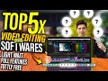 Top 5  Free Video Editing SOFTWAREs For PC\LAPTOP In 2024.