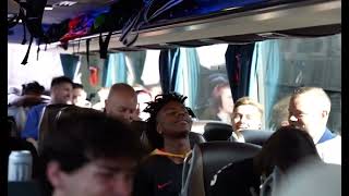 Niko Omilana waking up Speed on the bus to the Sidemen Charity Match