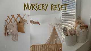 Nursery reset | Clean with me